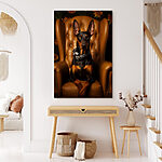 Tableaux Chien assis sur une chaise