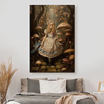 Tableaux Fille en robe dans une forêt