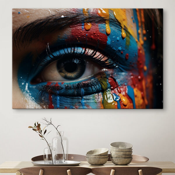 Les couleurs vives transforment la beauté de l’oeil Tableaux Les couleurs vives transforment la beauté de l’oeil