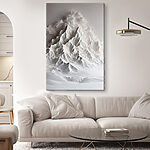 Tableaux Montagne avec de la fumée qui s'en échappe