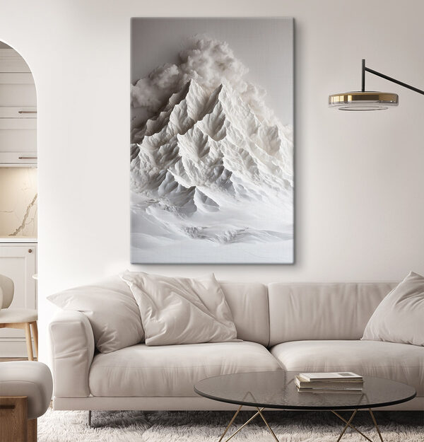 Montagne avec de la fumée qui s'en échappe Tableaux Montagne avec de la fumée qui s'en échappe