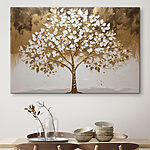 Tableaux Peinture d'un arbre aux feuilles blanches