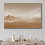 Tableaux Désert de sable avec des montagnes au loin