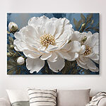 Tableaux Fleurs délicates sur fond vibrant