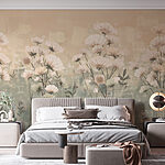 Papier peint Composition florale sereine de la nature.