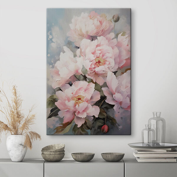 Peinture de fleurs roses Tableaux Peinture de fleurs roses