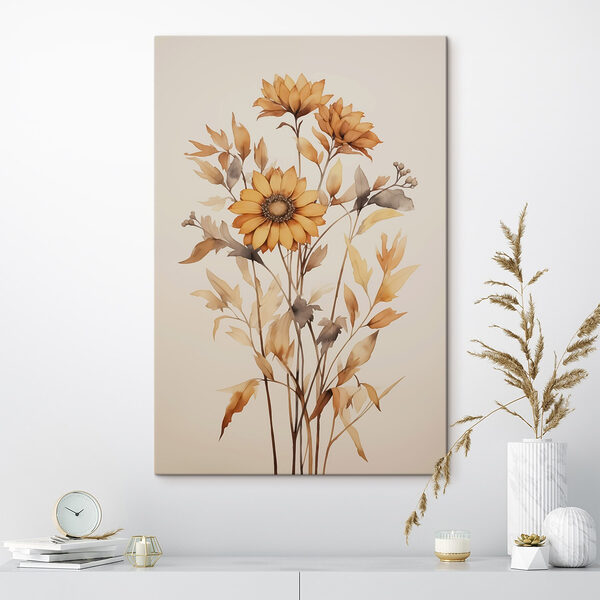 Peinture d'un tournesol Tableaux Peinture d'un tournesol