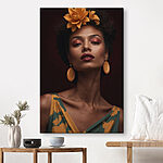 Tableaux Femme avec une fleur dans les cheveux