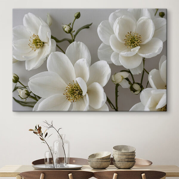Groupe de fleurs blanches Tableaux Groupe de fleurs blanches