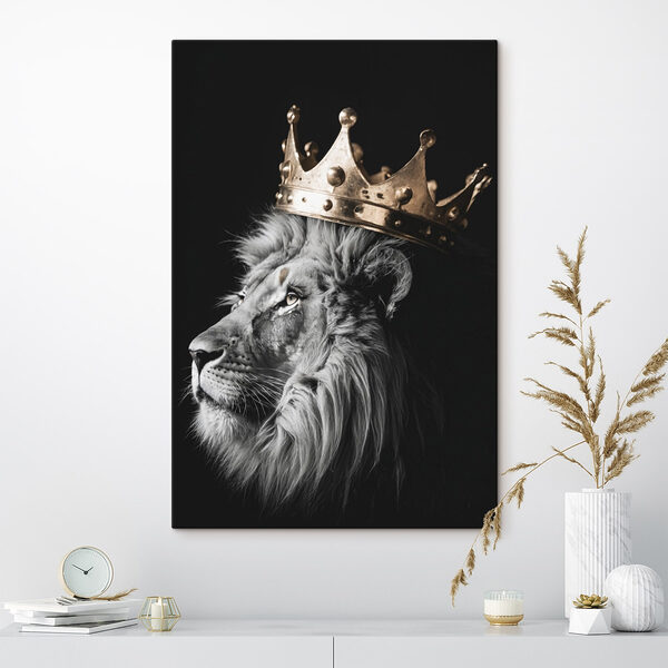 Lion portant une couronne Tableaux Lion portant une couronne