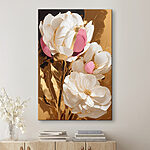 Tableaux Fleurs élégantes sur un fond riche