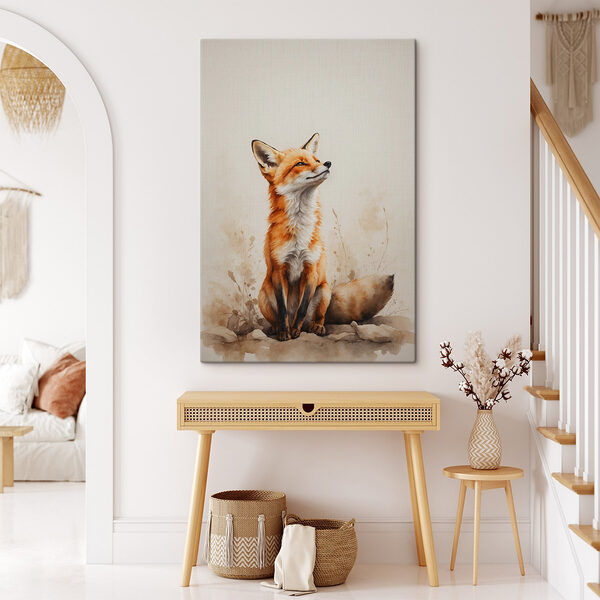 Peinture d'un renard Tableaux Peinture d'un renard