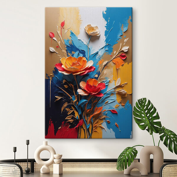 Peinture de fleurs et de feuilles Tableaux Peinture de fleurs et de feuilles