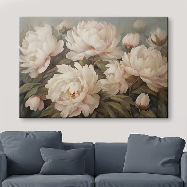 Peinture de fleurs blanches Tableaux Peinture de fleurs blanches