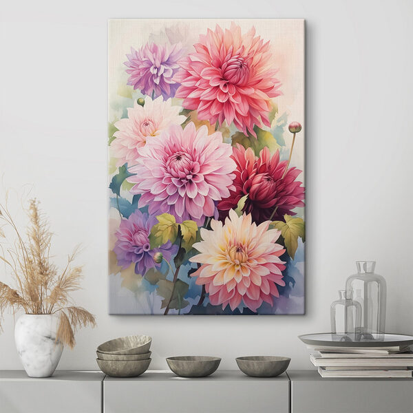 Peinture de fleurs sur une surface blanche Tableaux Peinture de fleurs sur une surface blanche