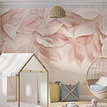 Papier peint Les teintes douces des feuilles délicates