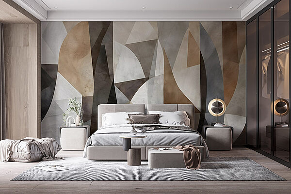 Mur de couleurs et de formes différentes Papier peint Mur de couleurs et de formes différentes