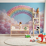 Papier peint Arc-en-ciel fait de nuages