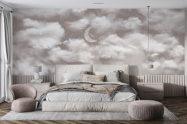 Papier peint La lune dans le ciel