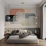 Papier peint Groupe de rectangles de couleurs différentes
