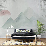 Papier peint Peinture de montagnes et d'eau
