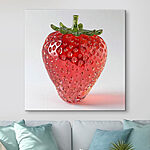 Tableaux Fraise rouge à tige verte