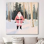 Tableaux Peinture d'un père Noël dans la neige