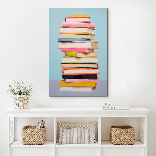 Pile de livres sur une table Tableaux Pile de livres sur une table