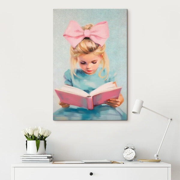 Fille lisant un livre Tableaux Fille lisant un livre