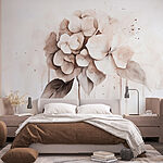 Papier peint Peinture d'une fleur