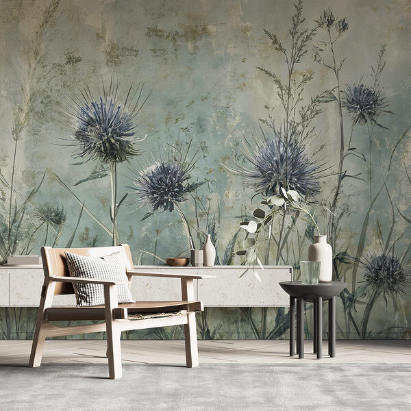 Peinture de fleurs et de plantes Papier peint Peinture de fleurs et de plantes