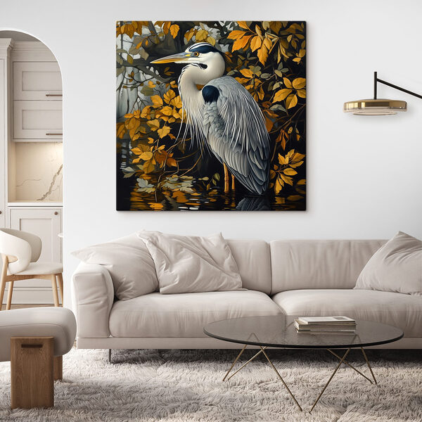 Oiseau debout dans l'eau Tableaux Oiseau debout dans l'eau