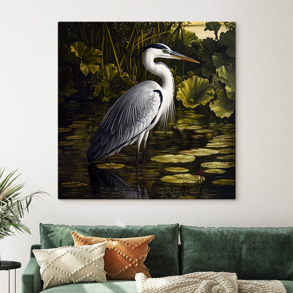 Oiseau debout dans l'eau Tableaux Oiseau debout dans l'eau
