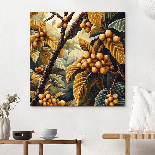 Peinture d'un arbre avec des fruits Tableaux Peinture d'un arbre avec des fruits
