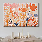 Tableaux Peinture de fleurs et de feuilles