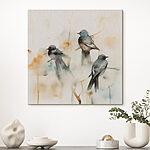 Tableaux Groupe d'oiseaux sur une branche