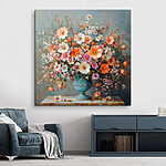 Tableaux Vase de fleurs sur une surface en pierre