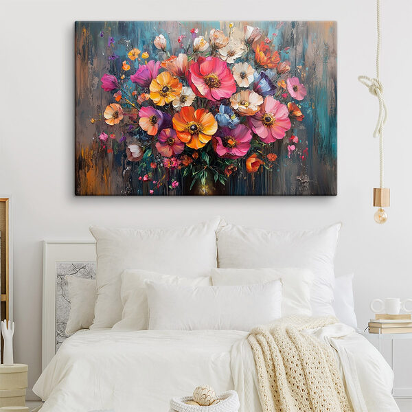 Peinture de fleurs dans un vase Tableaux Peinture de fleurs dans un vase