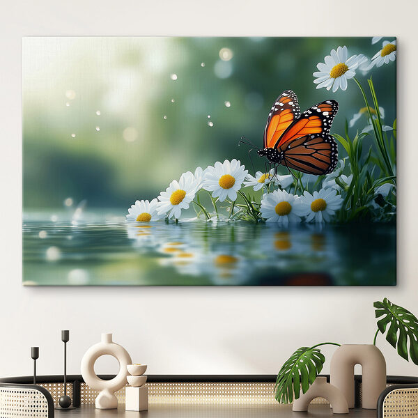 Papillon sur une fleur Tableaux Papillon sur une fleur