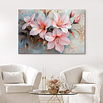 Tableaux Groupe de fleurs roses