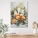 Tableaux Peinture d'oranges et de bougies