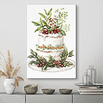 Tableaux Gâteau aux baies et aux feuilles