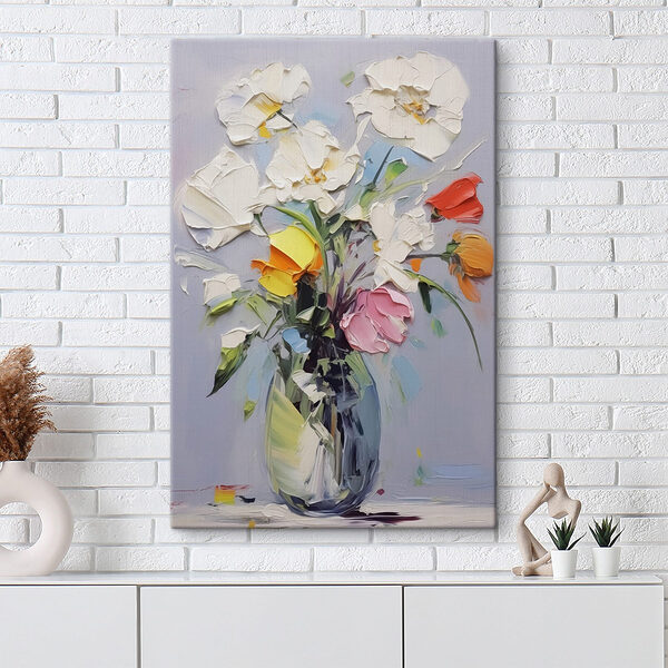 Peinture de fleurs dans un vase Tableaux Peinture de fleurs dans un vase