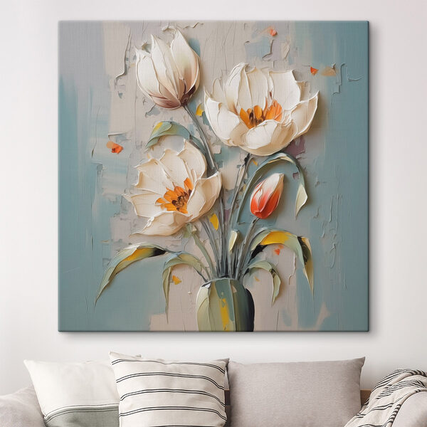 Peinture de fleurs dans un vase Tableaux Peinture de fleurs dans un vase
