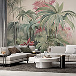 Papier peint Peinture de plantes et de fleurs