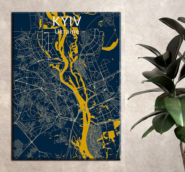 Carte d'une ville Tableaux Carte d'une ville