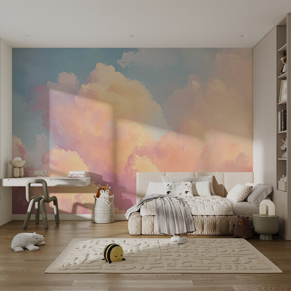 Papier peint Nuages colorés dans le ciel