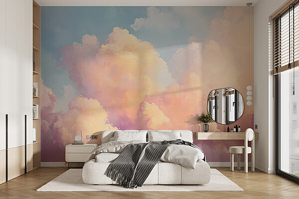 Nuages colorés dans le ciel Papier peint Nuages colorés dans le ciel