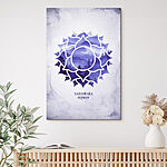 Tableaux Motif floral bleu et blanc