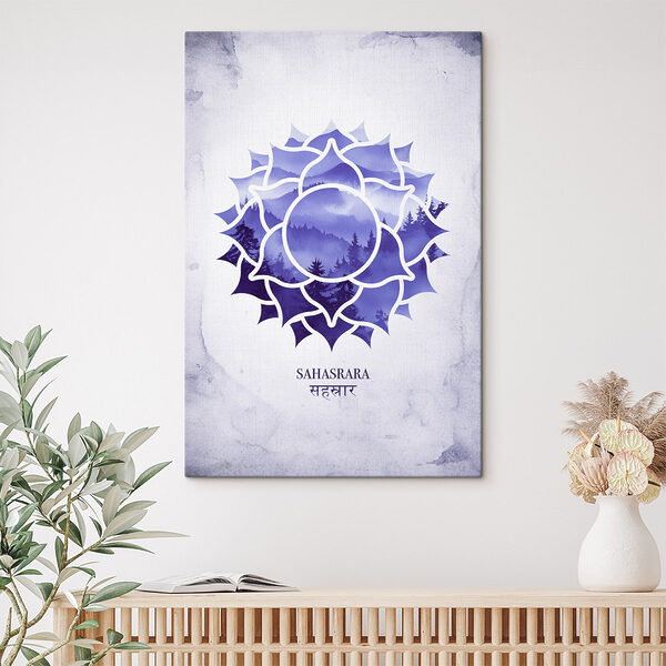 Motif floral bleu et blanc Tableaux Motif floral bleu et blanc